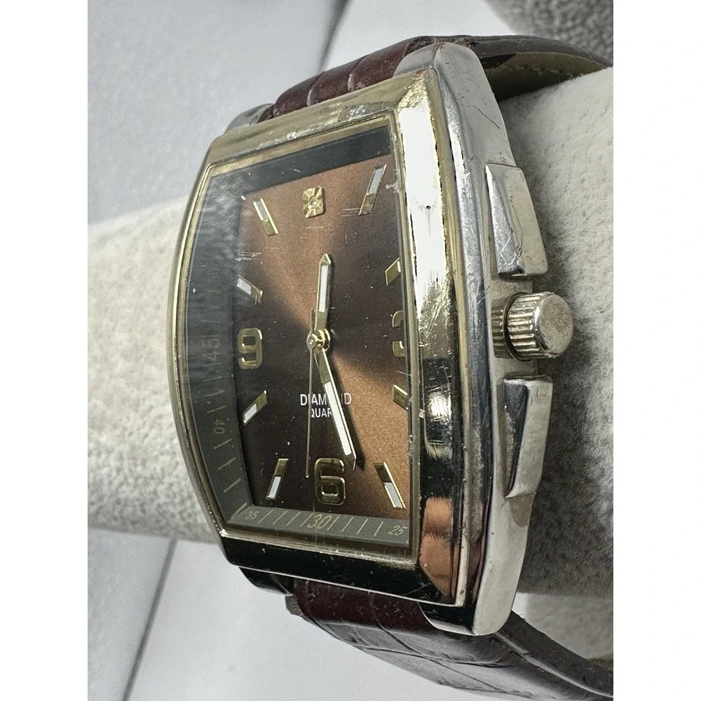Accutime 4028WMM New Battery Mens Tank Watch‎ 42MM 8